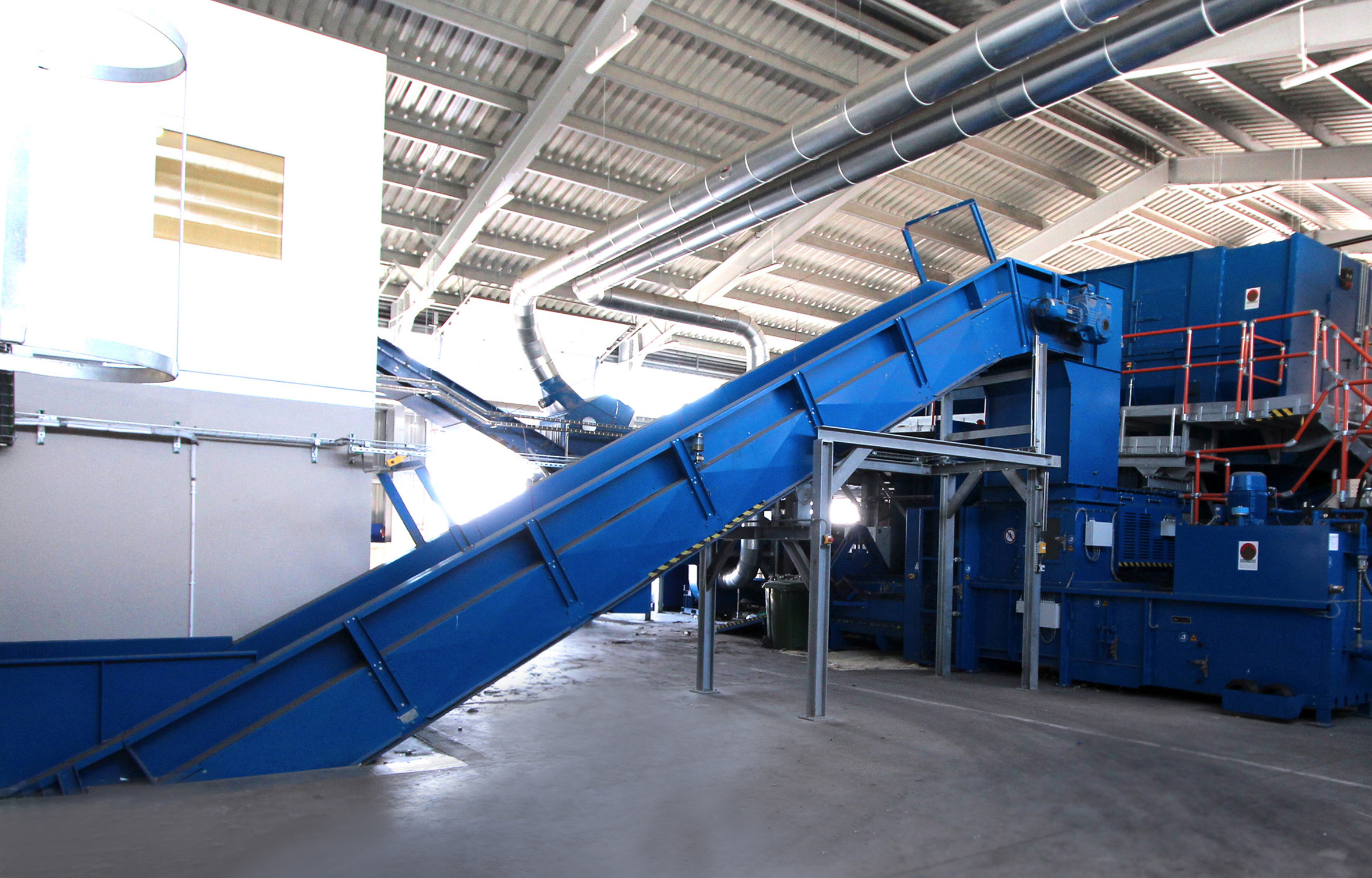 chain belt conveyor recycling installation