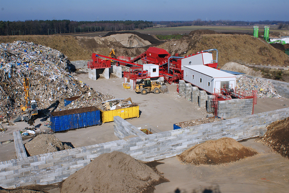 construction and demolition waste separation equipment
